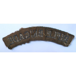 Rifle Brigade Cloth Shoulder Title  - British Military Insignia