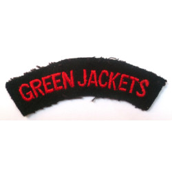 Green Jackets Regiment Shoulder Title  - British Military Insignia