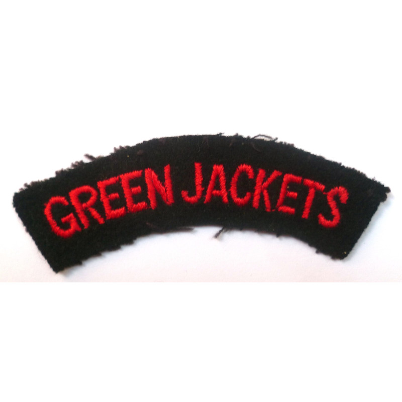 Green Jackets Regiment Shoulder Title  - British Military Insignia