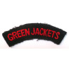 Green Jackets Regiment Shoulder Title  - British Military Insignia