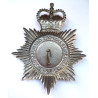 British Transport Police Police Night Duty Helmet Plate - Queen's Crown - British Police Insignia
