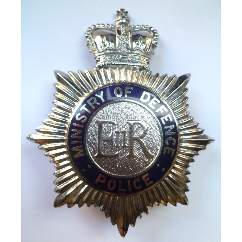 Ministry Of Defence Police Helmet Plate - British Police Insignia