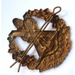 WW1 Cameron Highlanders All Brass Economy Glengarry/Cap Badge - British Army Insignia