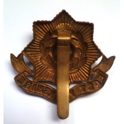 WW1 East Yorkshire All Brass Economy Cap Badge - British Army Insignia
