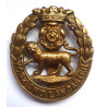 WW1 York And Lancaster Regiment All Brass Economy Cap Badge - British Army Insignia