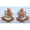 Pair Military Provost Staff Corps Collar Badges - British Army Insignia