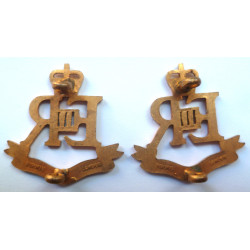 Pair Military Provost Staff Corps Collar Badges - British Army Insignia