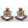 Pair Military Provost Staff Corps Collar Badges - British Army Insignia