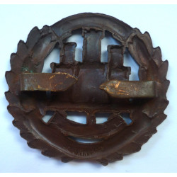 WW1 Northamptonshire Regiment Officers Bronze Cap Badge - British Army Insignia