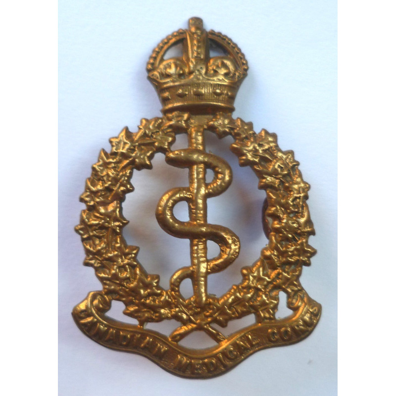 WW2 Canadian Medical Cap Badge - British commonwealth Army Insignia