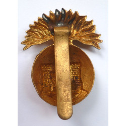 Inniskilling Fusiliers Regiment All Brass Economy Cap Badge - British Army Insignia