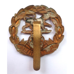 WW1 Hampshire Regiment All Brass Economy Cap Badge - British Army Insignia