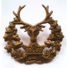 WW1 Gordon Highlanders Regiment All Brass Economy Cap Badge - British Army Insignia