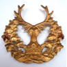WW1 Gordon Highlanders Regiment All Brass Economy Cap Badge - British Army Insignia