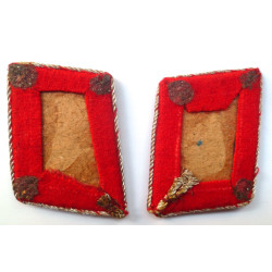 WW2 Luftwaffe Flak-Artillery Oberleutnant Collar Tabs - Pair - German Third Reich