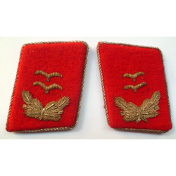 WW2 Luftwaffe Flak-Artillery Oberleutnant Collar Tabs - Pair - German Third Reich