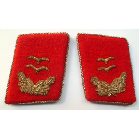 WW2 Luftwaffe Flak-Artillery Oberleutnant Collar Tabs - Pair - German Third Reich
