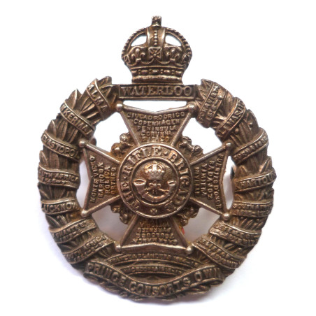 Rifle Brigade Officers Sterling Silver Cap Badge Dated 1944 - British Military Insignia