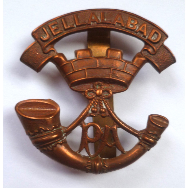 Somerset Light Infantry Prince Albert's Own All Brass Economy Cap Badge - British Military Insignia