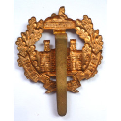WW1 The Essex Regiment All Brass Economy Cap Badge - British Military Insignia