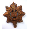 WW1 The Devonshire Regiment All Brass Economy Cap Badge - British Military Insignia
