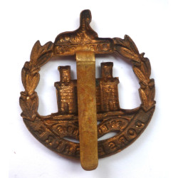 WW1 Dorsetshire Regiment All Brass Economy Cap Badge - British Military Insignia