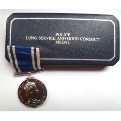 ERII Police Long Service and Good Conduct Medal - British