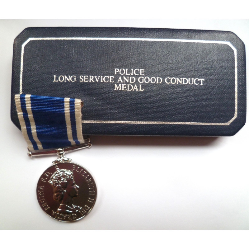 ERII Police Long Service and Good Conduct Medal - British