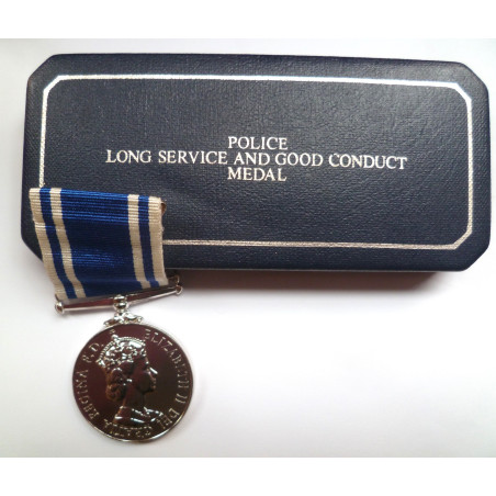 ERII Police Long Service and Good Conduct Medal - British