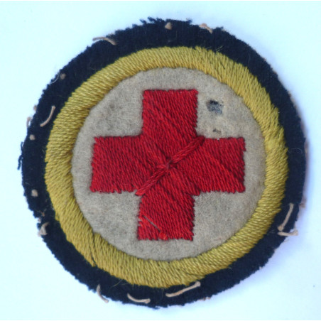WW1 Royal Army Medical Corps NCOs Red Cross Sleeve Badge- British Military Insignia