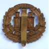 WW1 Northamptonshire Regiment All Brass Economy Cap Badge - British Military Insignia