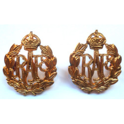 Pair Royal Air Force Collar Badges - RAF - British Military Insignia