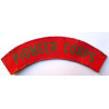 WW2 Pioneer Corps Printed Cloth Shoulder Title