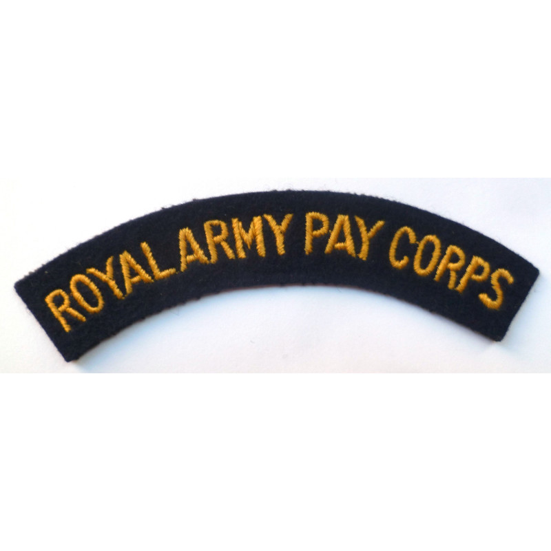 Royal Army Pay Corps Cloth Shoulder Patch - British Military Insignia