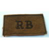 WW2 Rifle Brigade Cloth Slip-On Shoulder Title - British Military Insignia