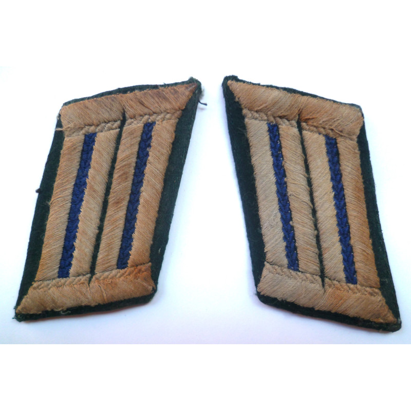 Pair WW2 German Army M36 Tunic Medical Collar Tabs - German Third Reich Insignia