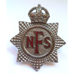 National Fire Service Cap Badge - NFS - British Military Insignia