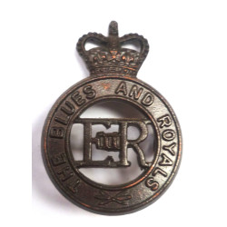 The Blues and Royals Cap Badge -ERII- British Military Insignia