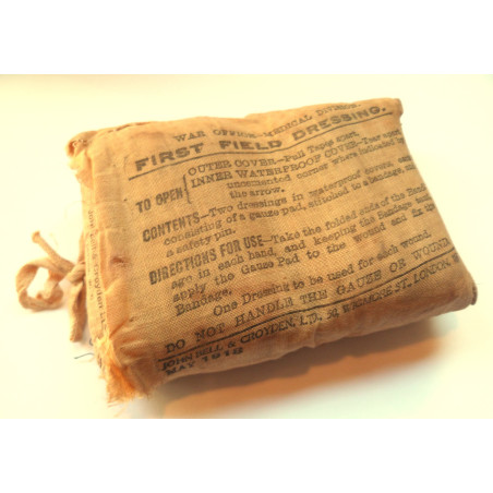 WW1 First Field Dressing May 1918  - British Military Insignia