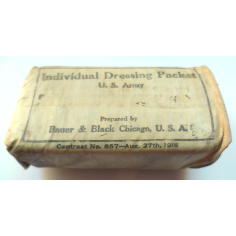 US Army Individual Dressing Packet Aug 27th 1918 - United States