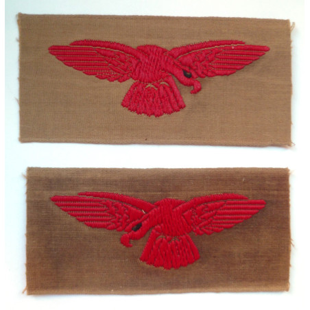 Pair WW2 Royal Air Force Tropical Eagle/Albatross -RAF - British Military Insignia