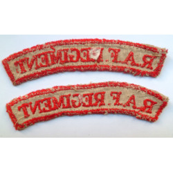 RAF Regiment Tropical Cloth Shoulder Title -Royal Air Force - British Military Insignia