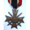 WW2 German War Merit Cross With Swords 2nd class - Third Reich Insignia