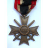 WW2 German War Merit Cross With Swords 2nd class - Third Reich Insignia