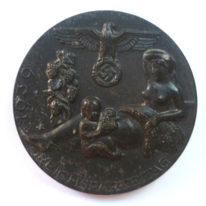 WW2 German Reichsparteitag Abzeichen 1939 Tinnie/Badge - Third Reich Insignia