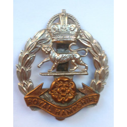 WW2 Royal Hampshire Regiment Cap Badge - British Military Insignia