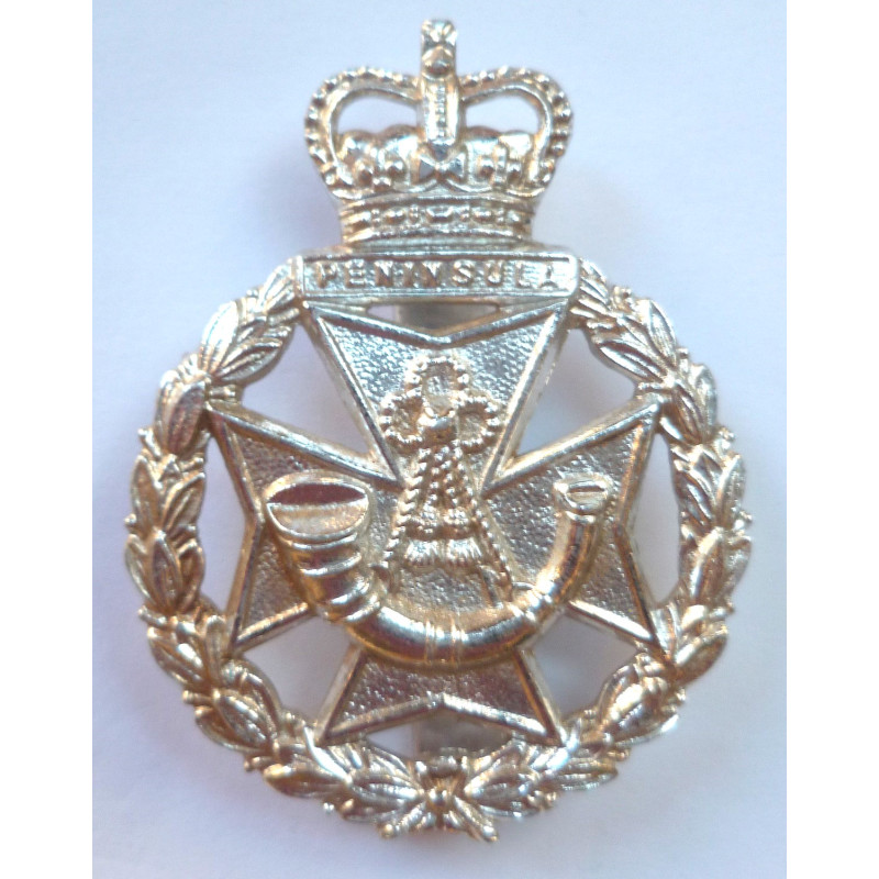 Green Jackets Brigade Staybrite Cap Badge - British Military Insignia