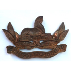 Gloucestershire Regiment Officers Bronze Collar Badge - British Military Insignia