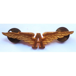 WWI Royal Naval Air Service Attached Officer’s RNAS “A” Cuff Wing - British Military Insignia