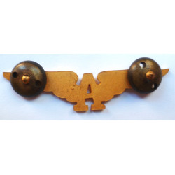 WWI Royal Naval Air Service Attached Officer’s RNAS “A” Cuff Wing - British Military Insignia
